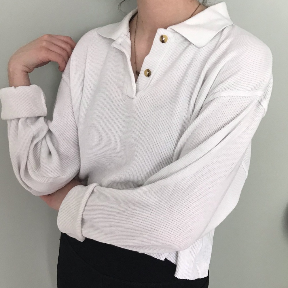 Brandy Melville Dupe Waffle Shirt